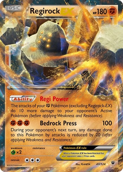 Regirock EX - XY - Fates Collide - 43/124