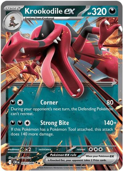 Krookodile ex - ME04: Chaos Rising - 055/086