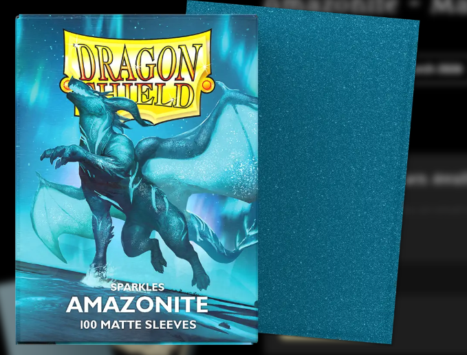 DRAGON SHIELD SLEEVES: MATTE DUAL: AMAZONITE