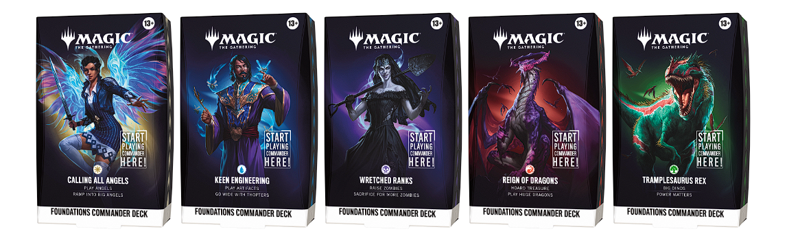Magic the Gathering: Foundations Commander Decks