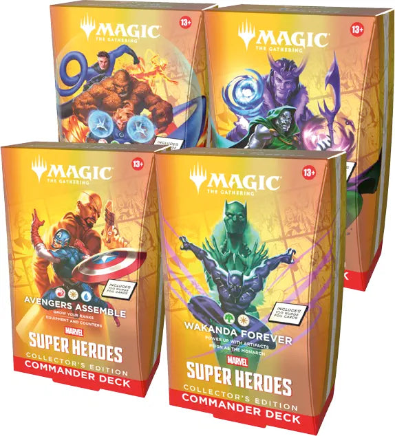 MTG TCG: Marvel Super Hero Collector Commander Decks (4ct)