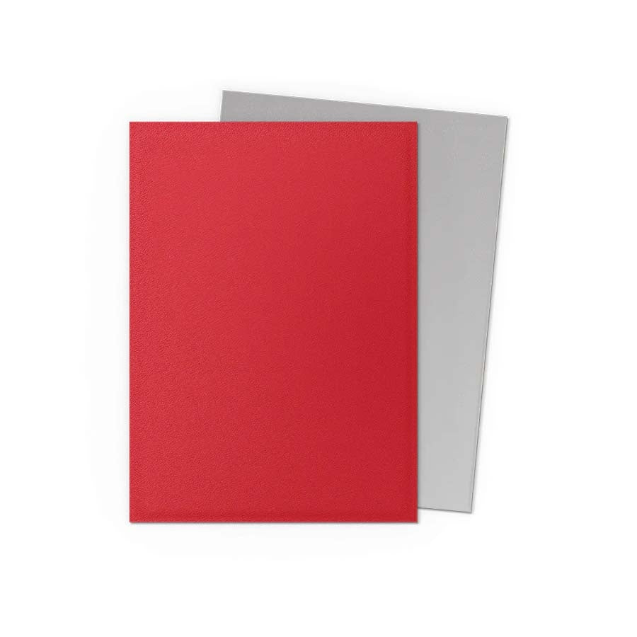DRAGON SHIELD SLEEVES: MATTE DUAL: CRIMSON AND SILVER (100CT)