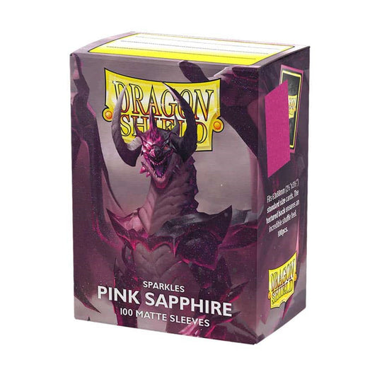DRAGON SHIELD SLEEVES: MATTE DUAL: PINK SAPPHIRE