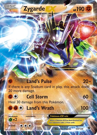 Zygarde EX - XY - Fates Collide - 54/124