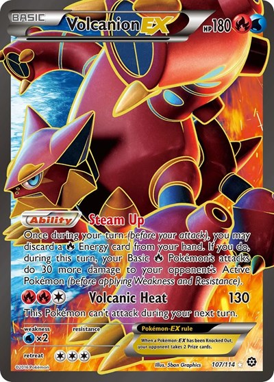 Volcanion EX (Full Art) - XY - Steam Siege - 107/114