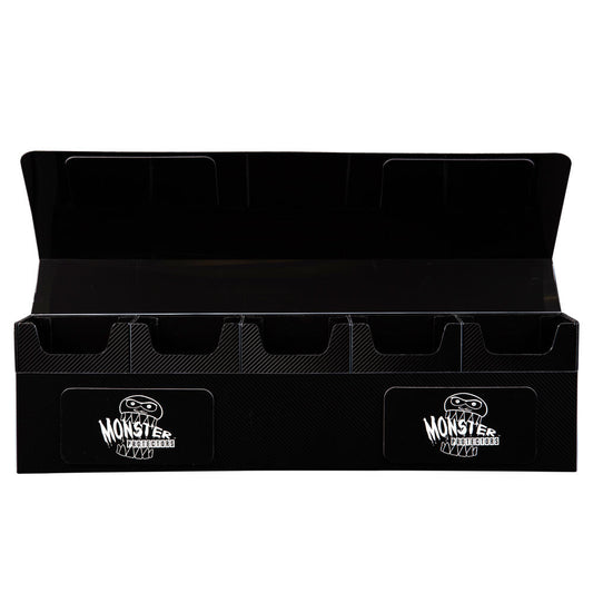 HYDRA 5 COMPARTMENT DECK BOX: BLACK