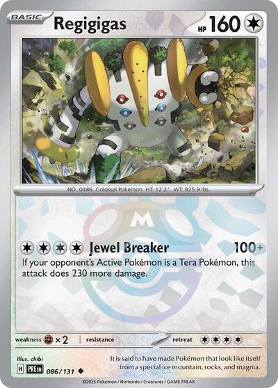 Regigigas (Master Ball Pattern) - SV: Prismatic Evolutions - 086/131