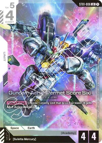 Gundam Aerial (Permet Score Six) - Starter Deck 01: Heroic Beginnings - ST01-006