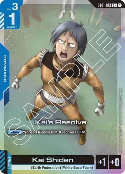 Kai's Resolve (C+) - Starter Deck 01: Heroic Beginnings - ST01-013