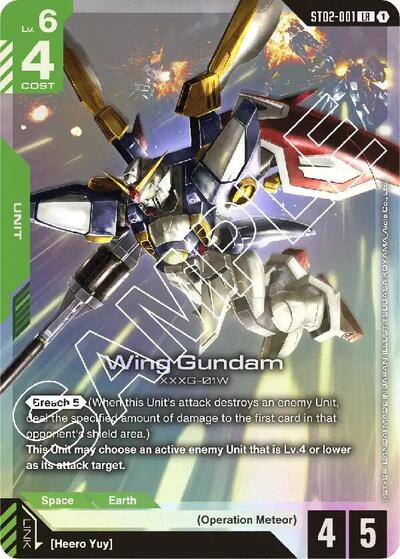 Wing Gundam - Starter Deck 02: Wings of Advance - ST02-001