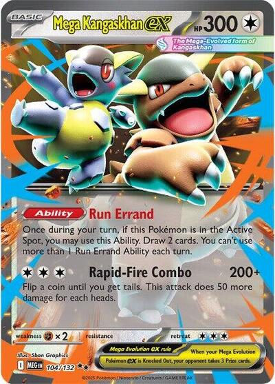 Mega Kangaskhan ex - 104/132 - ME01: Mega Evolution - 104/132