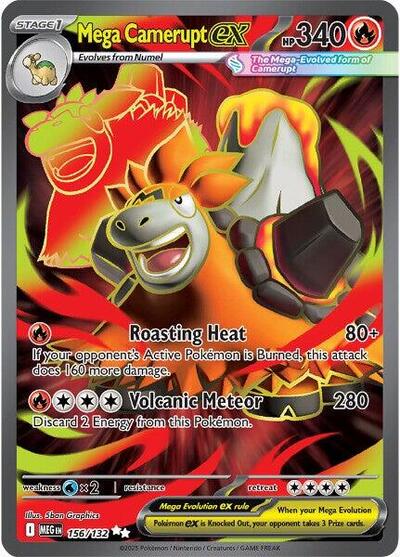 Mega Camerupt ex - 156/132 - ME01: Mega Evolution - 156/132