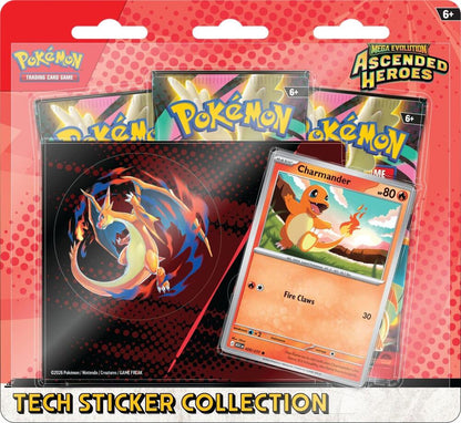 Pokemon Mega Evolution Ascended Heroes Tech Sticker Collection