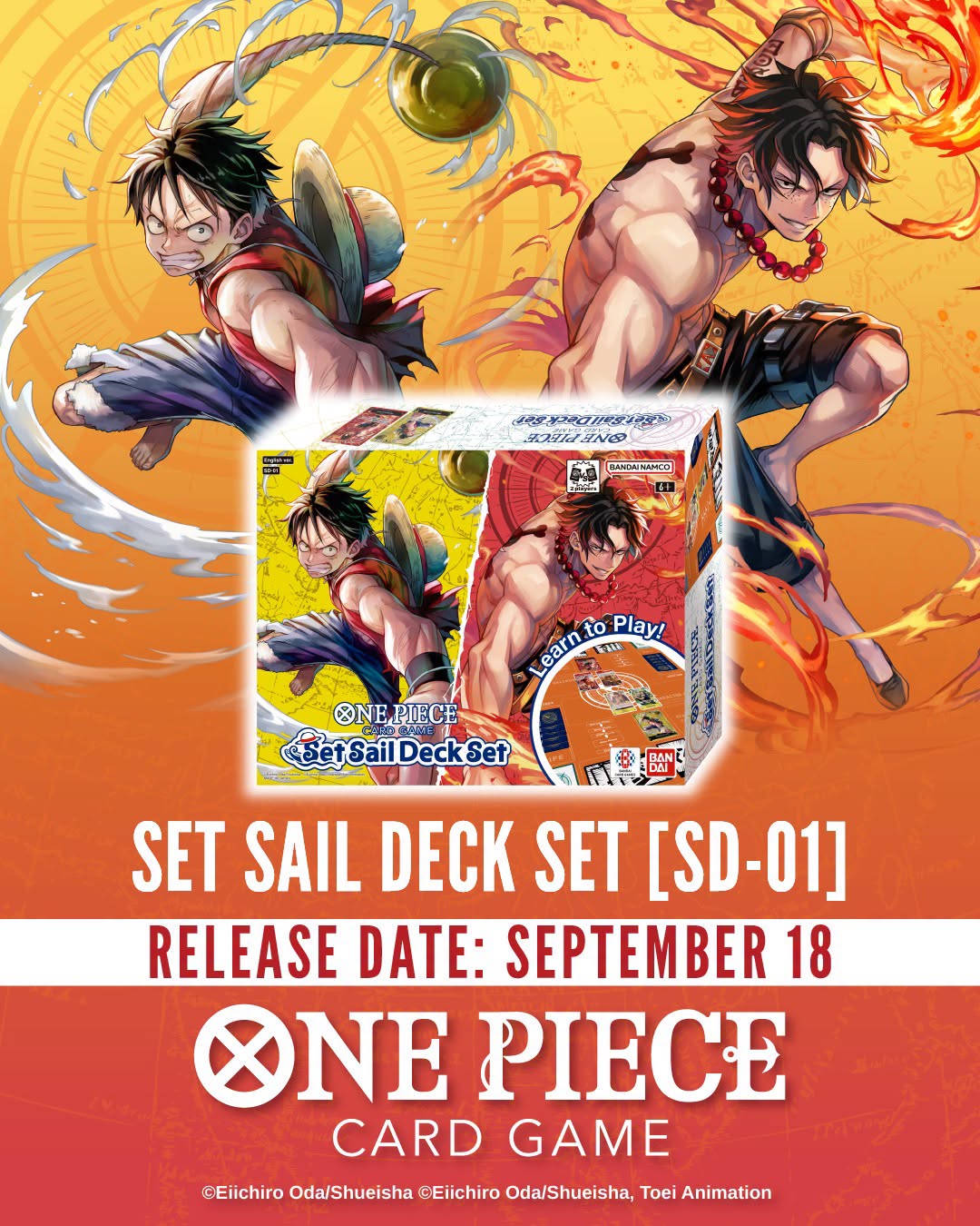 ONE PIECE TCG: SET SAIL DECK SET (SD01)