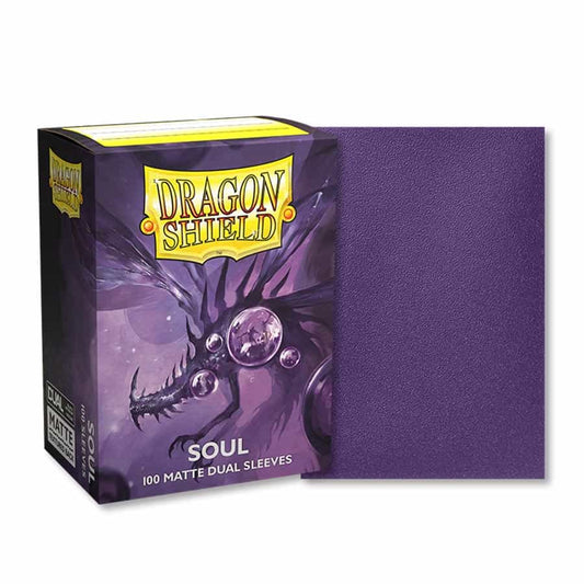 DRAGON SHIELD: DUAL MATTE: METALLIC PURPLE-SOUL (100CT)
