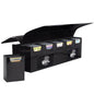 MONSTER MAGNETIC DECK BOXES: DECA 10-DECK BOX WITH REMOVABLE COMPARTMENTS: BLACK
