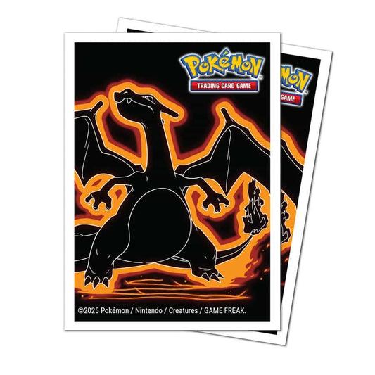 ULTRA PRO: POKEMON: NEON KANTO 105CT APEX DECK PROTECTOR SLEEVES: CHARIZARD